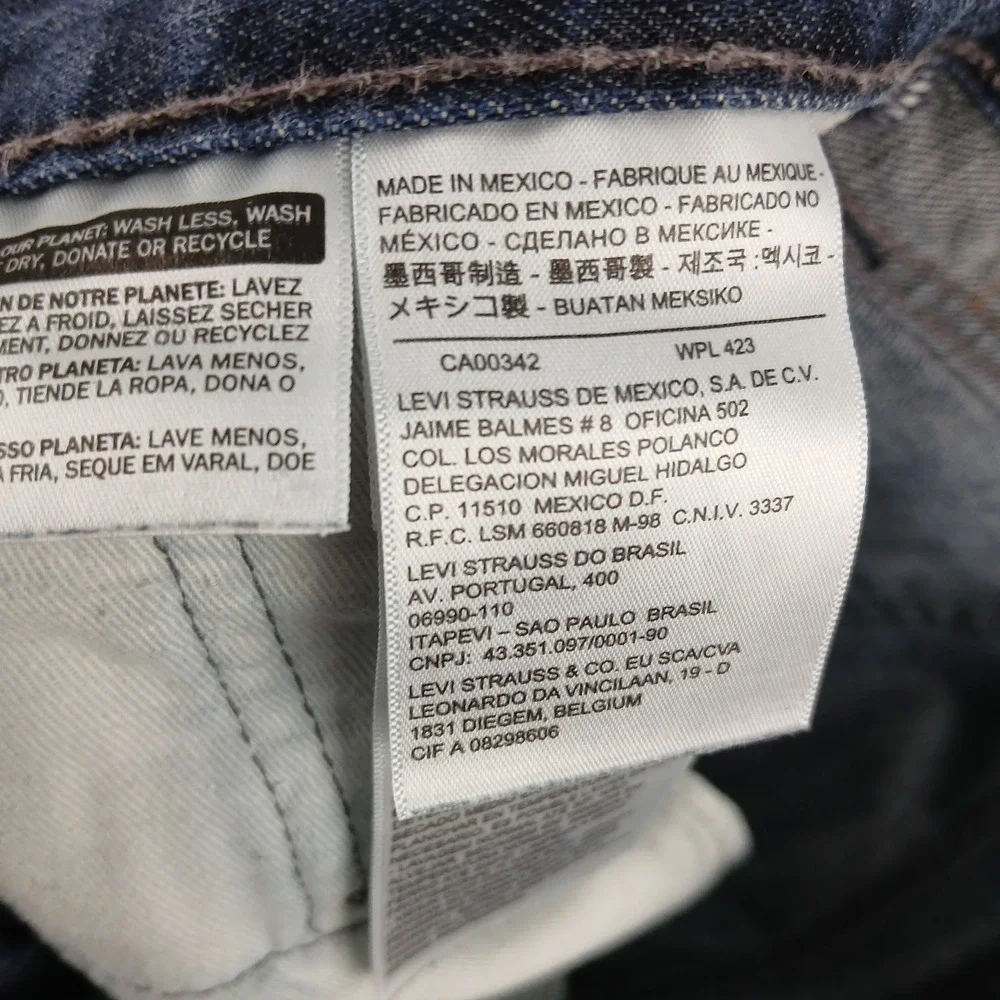 Levis 513 36x32 Mens Jeans ***Actual 34x29 *** Slim Straight Low‎ Rise